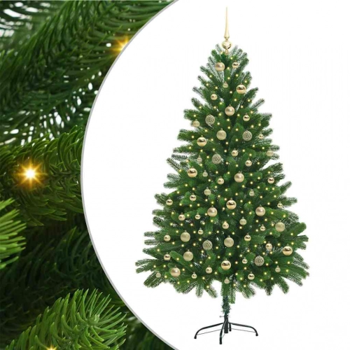 Ziemassvētku Eglīte Su 300 Led Ar Statīvu Zaļa 180 Cm Pe Vidaxl