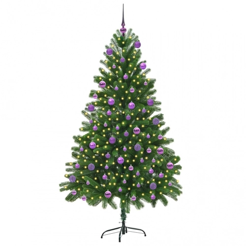 Ziemassvētku Eglīte Su 300 Led Ar Statīvu Zaļa 180 Cm Pe Vidaxl