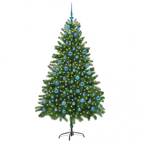 Ziemassvētku Eglīte Su 300 Led Ar Statīvu Zaļa 180 Cm Pe Vidaxl