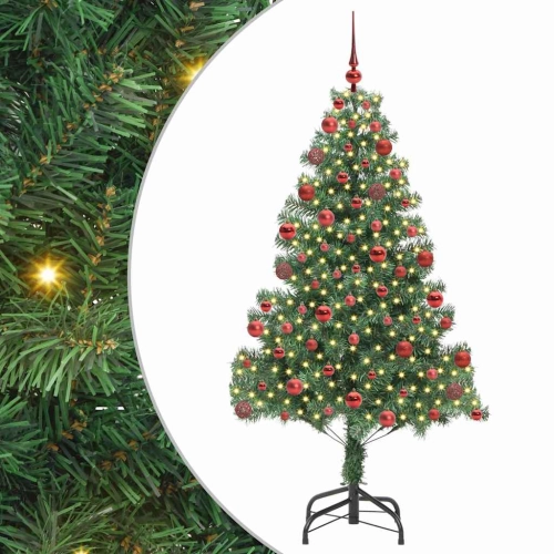 Ziemassvētku Eglīte Su 300 Led Ar Statīvu Zaļa 180 Cm Pvc Vidaxl