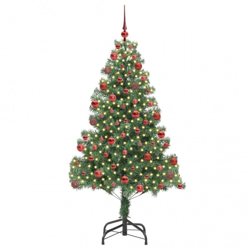 Ziemassvētku Eglīte Su 300 Led Ar Statīvu Zaļa 180 Cm Pvc Vidaxl