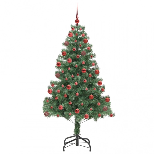 Ziemassvētku Eglīte Su 300 Led Ar Statīvu Zaļa 180 Cm Pvc Vidaxl