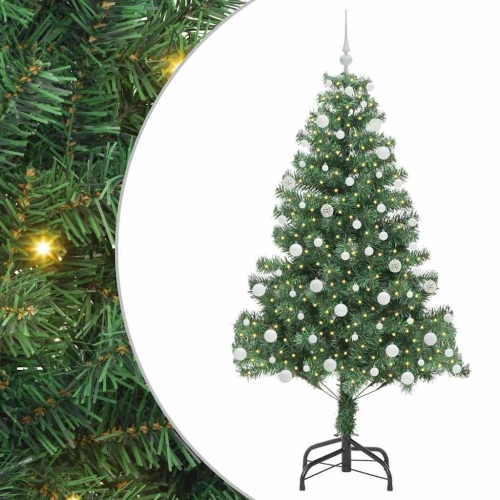 Ziemassvētku Eglīte Su 300 Led Ar Statīvu Zaļa 180 Cm Pvc Vidaxl