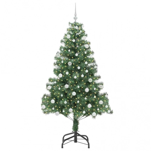Ziemassvētku Eglīte Su 300 Led Ar Statīvu Zaļa 180 Cm Pvc Vidaxl