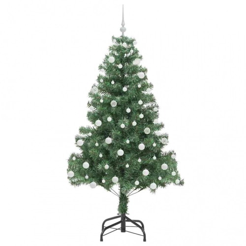 Ziemassvētku Eglīte Su 300 Led Ar Statīvu Zaļa 180 Cm Pvc Vidaxl