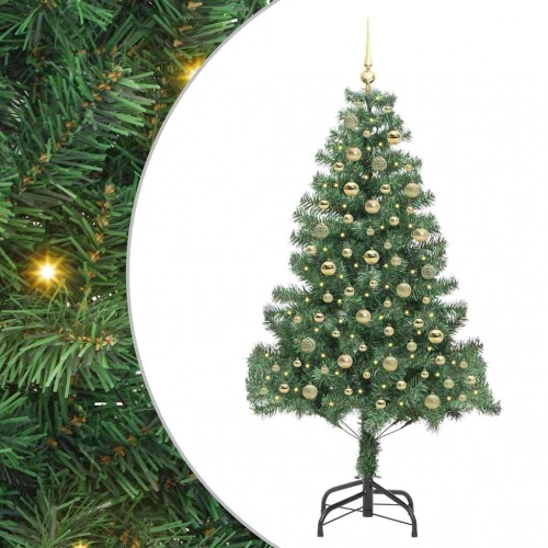 Ziemassvētku Eglīte Su 300 Led Ar Statīvu Zaļa 180 Cm Pvc Vidaxl