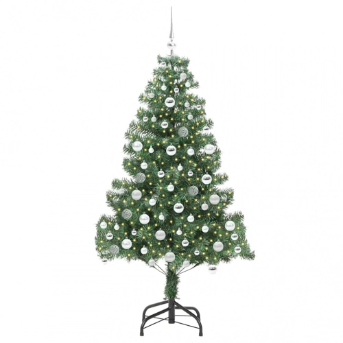 Ziemassvētku Eglīte Su 300 Led Ar Statīvu Zaļa 180 Cm Pvc Vidaxl