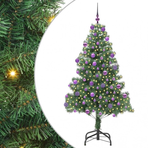 Ziemassvētku Eglīte Su 300 Led Ar Statīvu Zaļa 180 Cm Pvc Vidaxl