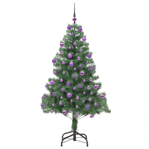 Ziemassvētku Eglīte Su 300 Led Ar Statīvu Zaļa 180 Cm Pvc Vidaxl