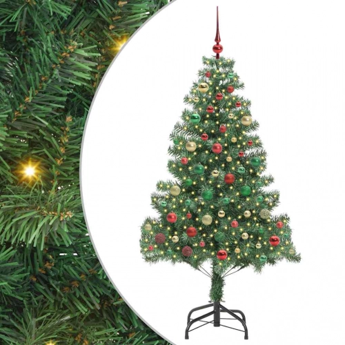 Ziemassvētku Eglīte Su 300 Led Ar Statīvu Zaļa 180 Cm Pvc Vidaxl