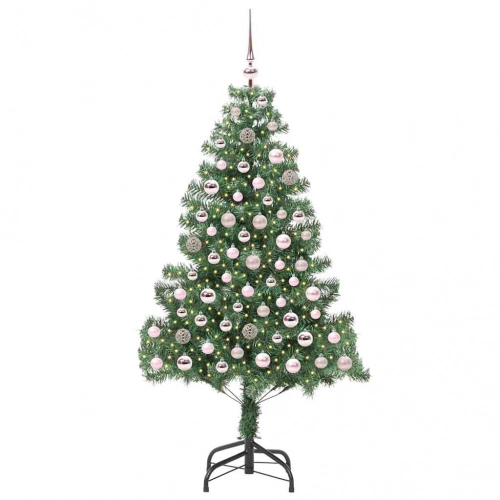 Ziemassvētku Eglīte Su 300 Led Ar Statīvu Zaļa 180 Cm Pvc Vidaxl