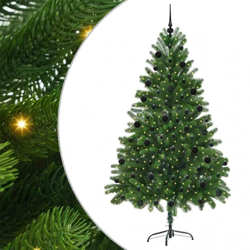 Ziemassvētku Eglīte Su 300 Led Ar Statīvu Zaļa 210 Cm Pe Vidaxl