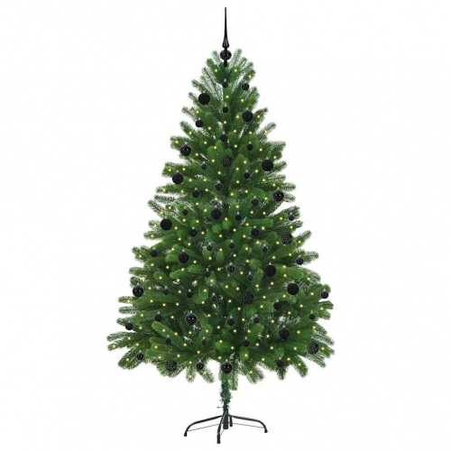 Ziemassvētku Eglīte Su 300 Led Ar Statīvu Zaļa 210 Cm Pe Vidaxl