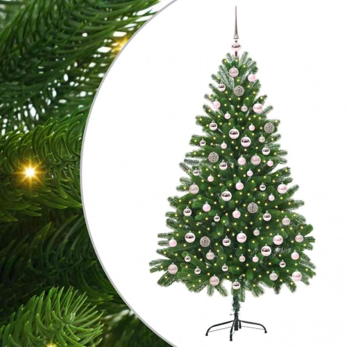 Ziemassvētku Eglīte Su 300 Led Ar Statīvu Zaļa 210 Cm Pe Vidaxl