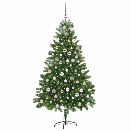 Ziemassvētku Eglīte Su 300 Led Ar Statīvu Zaļa 210 Cm Pe Vidaxl
