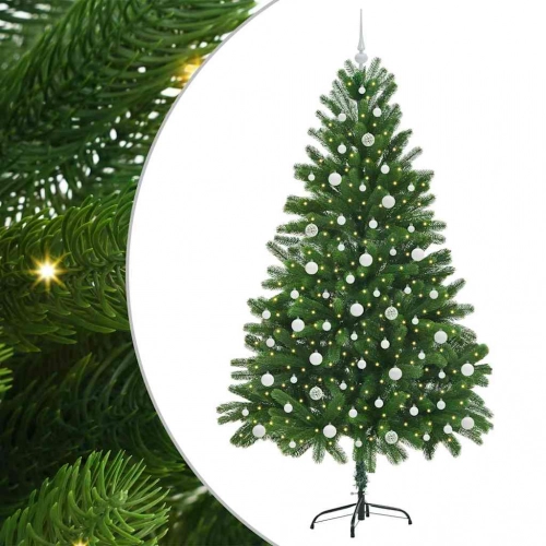 Ziemassvētku Eglīte Su 300 Led Ar Statīvu Zaļa 210 Cm Pe Vidaxl