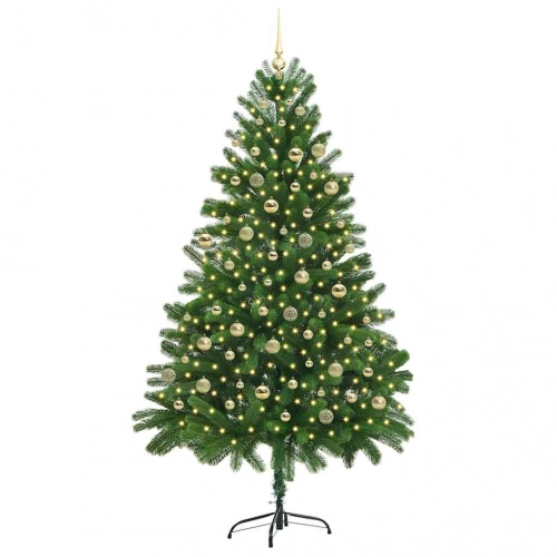 Ziemassvētku Eglīte Su 300 Led Ar Statīvu Zaļa 210 Cm Pe Vidaxl