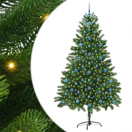 Ziemassvētku Eglīte Su 300 Led Ar Statīvu Zaļa 210 Cm Pe Vidaxl
