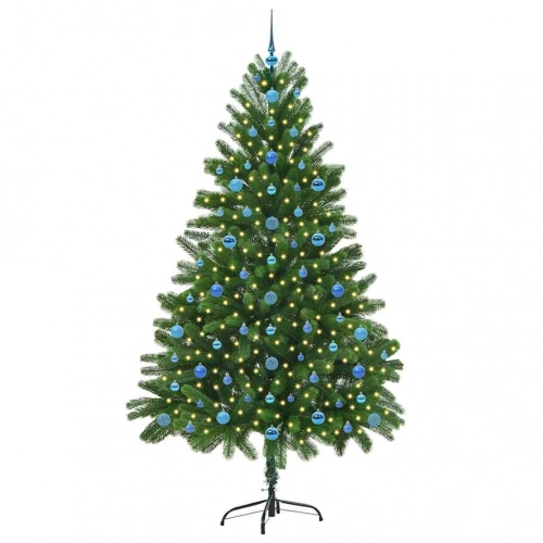 Ziemassvētku Eglīte Su 300 Led Ar Statīvu Zaļa 210 Cm Pe Vidaxl