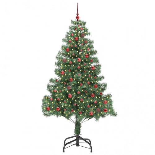 Ziemassvētku Eglīte Su 300 Led Ar Statīvu Zaļa 210 Cm Pvc Vidaxl