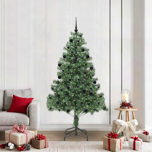 Ziemassvētku Eglīte Su 300 Led Ar Statīvu Zaļa 210 Cm Pvc Vidaxl