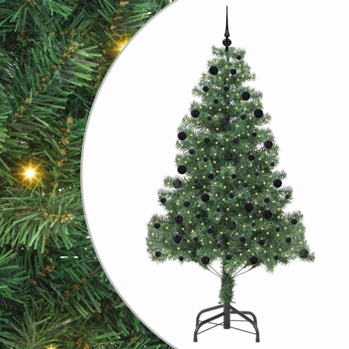 Ziemassvētku Eglīte Su 300 Led Ar Statīvu Zaļa 210 Cm Pvc Vidaxl