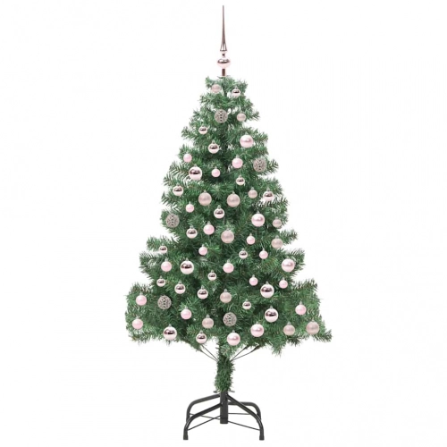 Ziemassvētku Eglīte Su 300 Led Ar Statīvu Zaļa 210 Cm Pvc Vidaxl