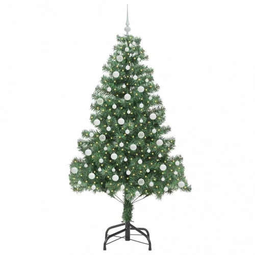 Ziemassvētku Eglīte Su 300 Led Ar Statīvu Zaļa 210 Cm Pvc Vidaxl