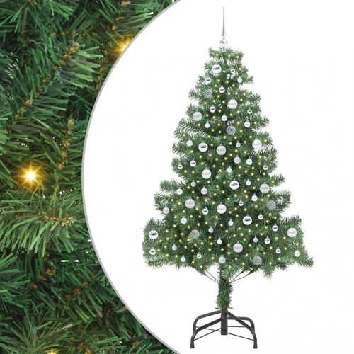 Ziemassvētku Eglīte Su 300 Led Ar Statīvu Zaļa 210 Cm Pvc Vidaxl