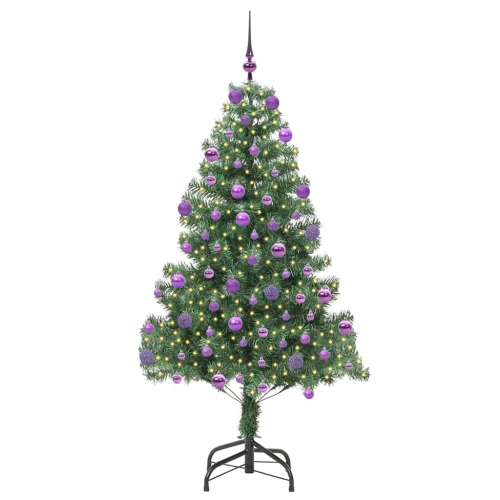 Ziemassvētku Eglīte Su 300 Led Ar Statīvu Zaļa 210 Cm Pvc Vidaxl