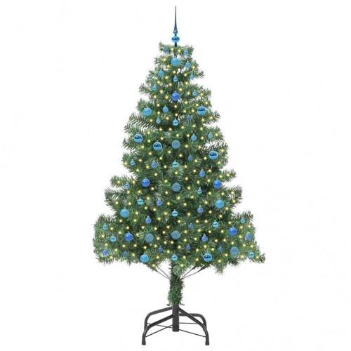 Ziemassvētku Eglīte Su 300 Led Ar Statīvu Zaļa 210 Cm Pvc Vidaxl