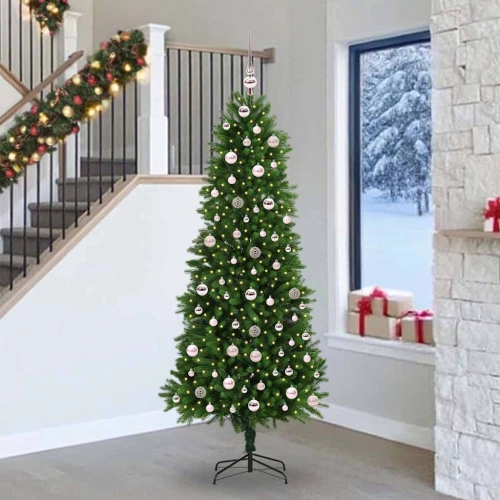 Ziemassvētku Eglīte Su 300 Led Ar Statīvu Zaļa 240 Cm Pe Vidaxl