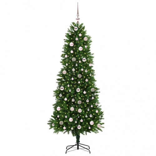 Ziemassvētku Eglīte Su 300 Led Ar Statīvu Zaļa 240 Cm Pe Vidaxl