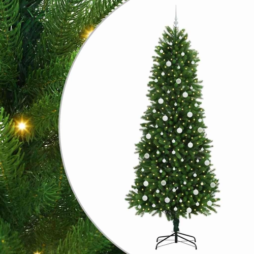 Ziemassvētku Eglīte Su 300 Led Ar Statīvu Zaļa 240 Cm Pe Vidaxl