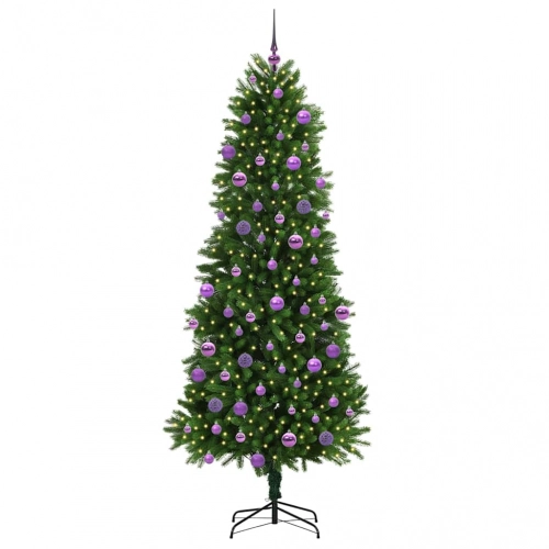 Ziemassvētku Eglīte Su 300 Led Ar Statīvu Zaļa 240 Cm Pe Vidaxl