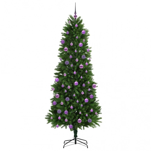 Ziemassvētku Eglīte Su 300 Led Ar Statīvu Zaļa 240 Cm Pe Vidaxl