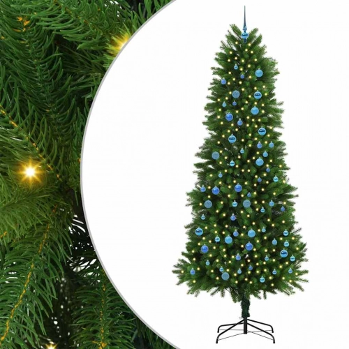 Ziemassvētku Eglīte Su 300 Led Ar Statīvu Zaļa 240 Cm Pe Vidaxl