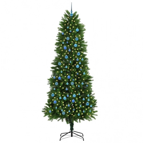 Ziemassvētku Eglīte Su 300 Led Ar Statīvu Zaļa 240 Cm Pe Vidaxl