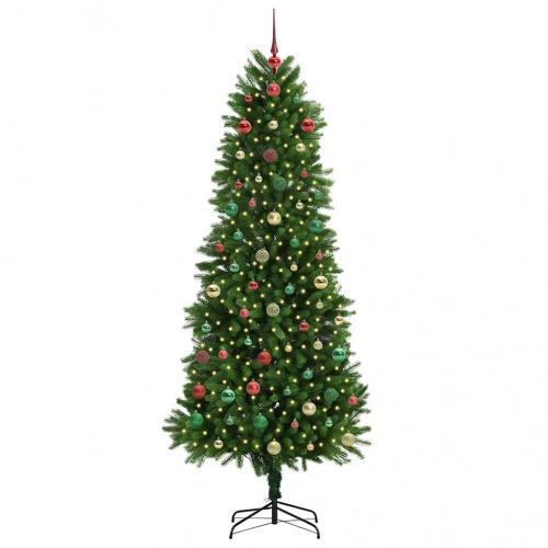 Ziemassvētku Eglīte Su 300 Led Ar Statīvu Zaļa 240 Cm Pe Vidaxl