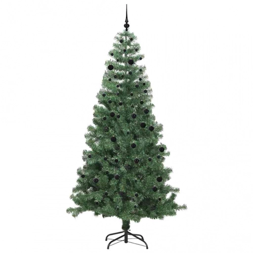 Ziemassvētku Eglīte Su 300 Led Ar Statīvu Zaļa 240 Cm Pvc Vidaxl