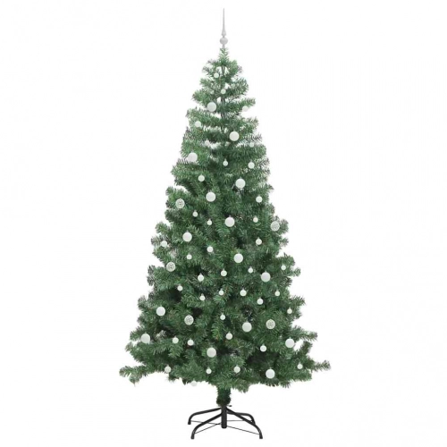 Ziemassvētku Eglīte Su 300 Led Ar Statīvu Zaļa 240 Cm Pvc Vidaxl