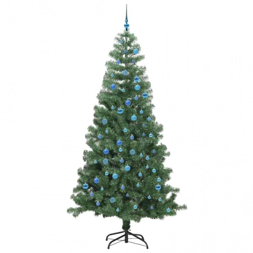 Ziemassvētku Eglīte Su 300 Led Ar Statīvu Zaļa 240 Cm Pvc Vidaxl