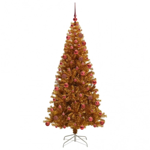 Ziemassvētku Eglīte Su 300 Led Ar Statīvu Zelts 180 Cm Pet Vidaxl