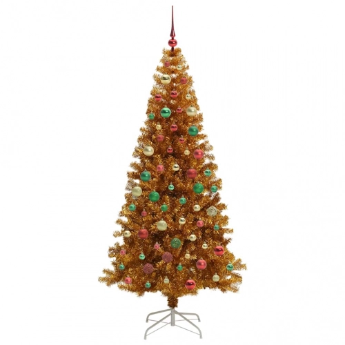 Ziemassvētku Eglīte Su 300 Led Ar Statīvu Zelts 180 Cm Pet Vidaxl