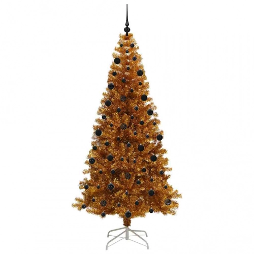 Ziemassvētku Eglīte Su 300 Led Ar Statīvu Zelts 210 Cm Pet Vidaxl