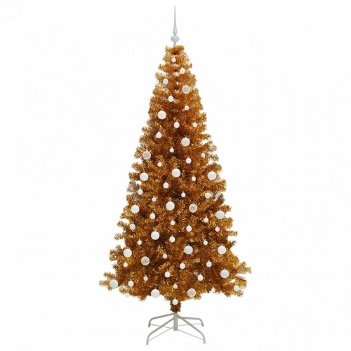 Ziemassvētku Eglīte Su 300 Led Ar Statīvu Zelts 210 Cm Pet Vidaxl