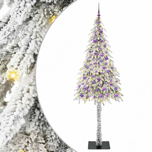 Ziemassvētku Eglīte Su 300 Led Balts 210 Cm Pe Un Tērauds Vidaxl