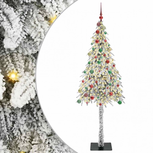 Ziemassvētku Eglīte Su 300 Led Balts 210 Cm Pe Un Tērauds Vidaxl