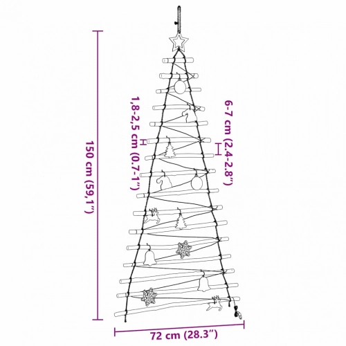 Ziemassvētku Eglīte Su 80 Led Dabiska 150 Cm Masīvkoka Osis Vidaxl