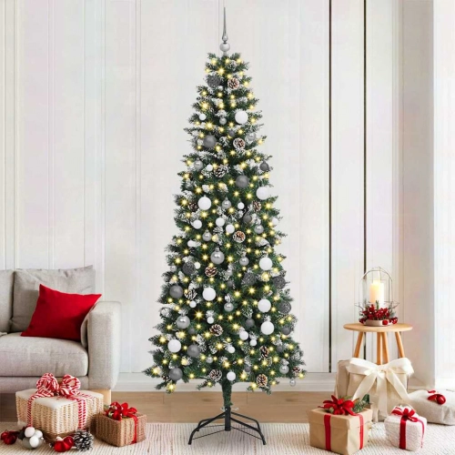 Ziemassvētku Eglīte Zaļa 210 Cm Pvc Vidaxl
